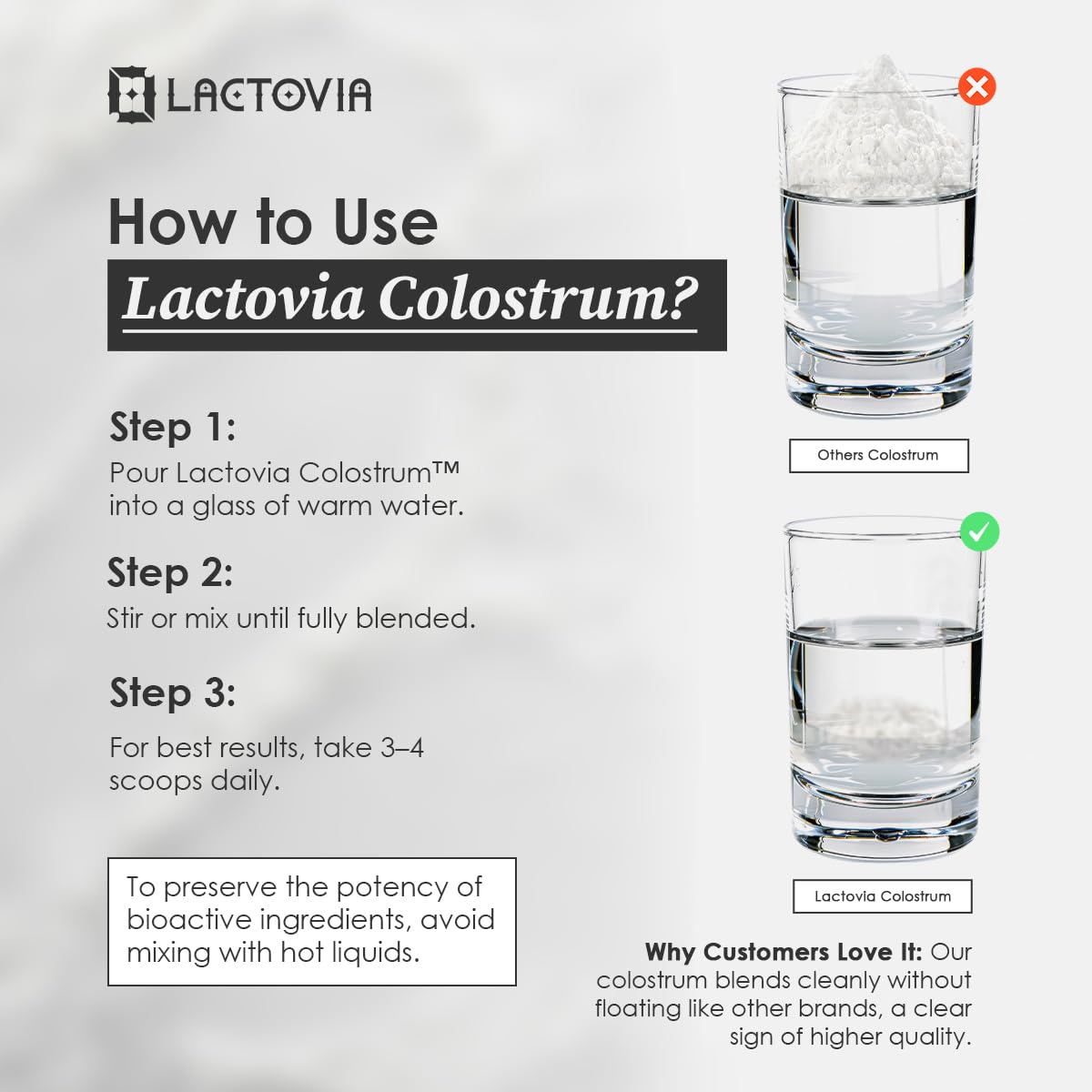 LACTOVIA Bovine Colostrum Powder | Grass-Fed Organic Colostrum Supplement | Gut & Immune Health Support | Raw, Unflavored | Keto, Gluten & Fat-Free | for Women & Men LACTOVIA buy supplements canada
