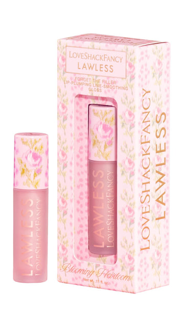 Lawless Women's x LoveShackFancy Forget The Filler Lip Plumping Gloss, Blooming Heirloom, Pink, 0.11 Ounce Lawless buy supplements canada