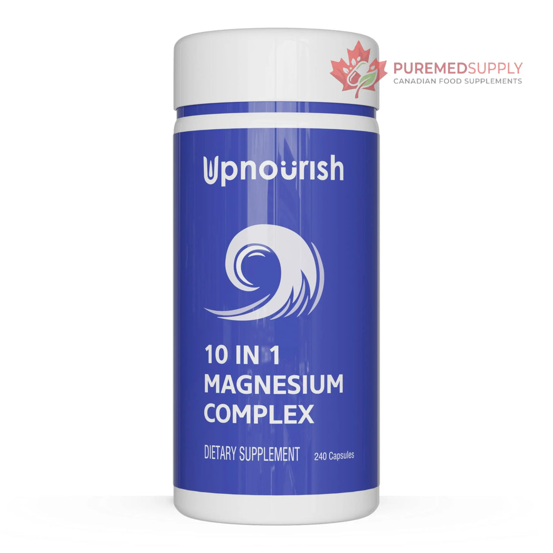 UpNourish Magnesium Supplement - 10 in 1 Magnesium Complex - Full Spectrum Magnesium Mineral Supplements with Glycinate, Citrate, Taurate, Malate, Carbonate, Oxide and More, 240 Vegan Capsules UpNourish buy supplements canada