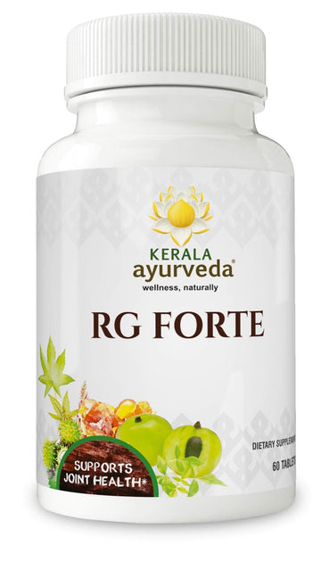 Kerala Ayurveda RG Forte Tablet - Herbal Tablet for Supporting Healthy Joint Function and Balancing Vata & Kapha, 60 Count Kerala Ayurveda buy supplements canada