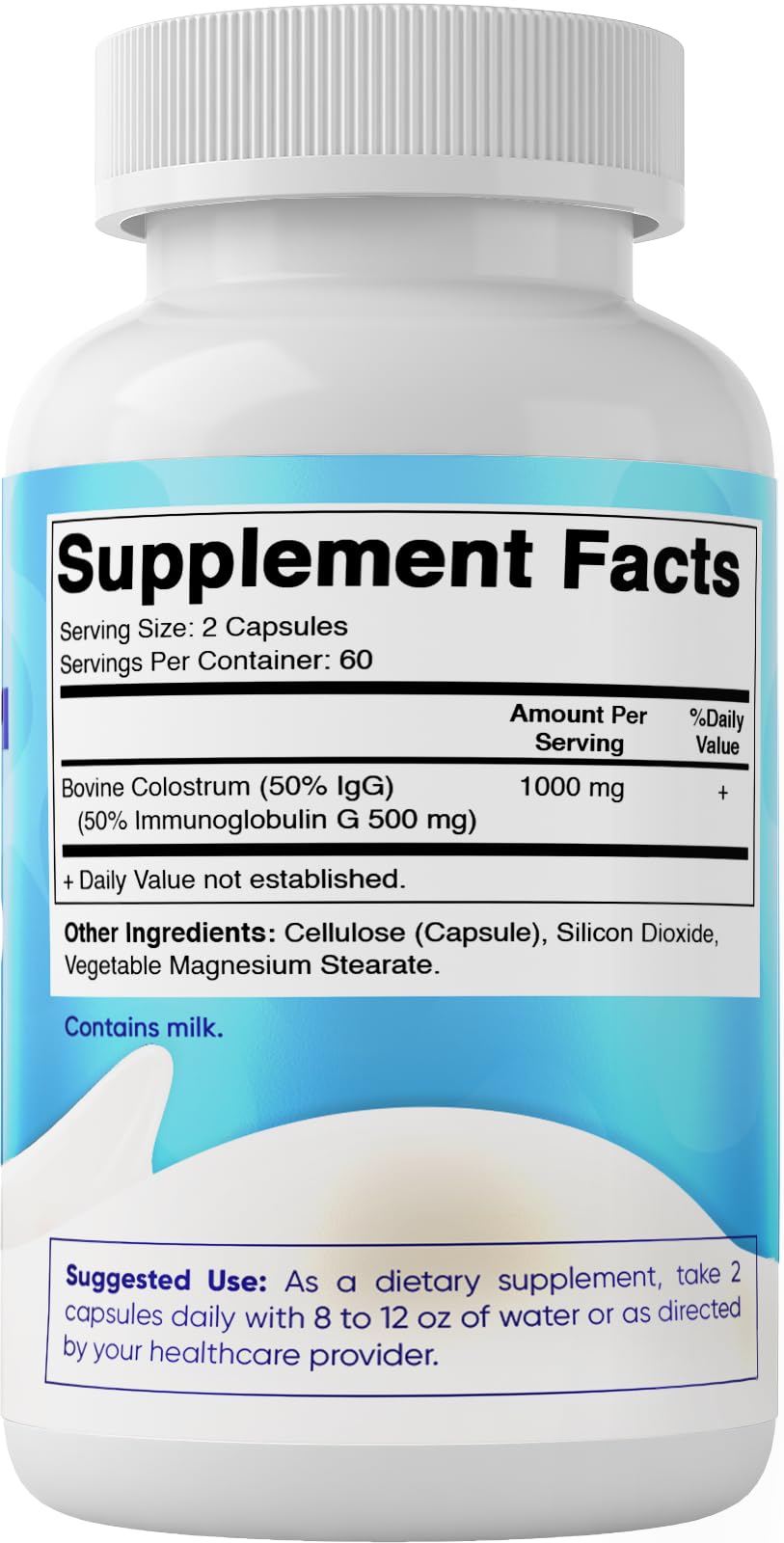 Vitamatic Bovine Colostrum Supplement 1000 mg per Serving - 50% Highest IgG - Supplement for Gut Health, Hair Growth, Beauty, Muscle Recovery, & Immune Support - 120 Capsules Vitamatic buy supplements canada