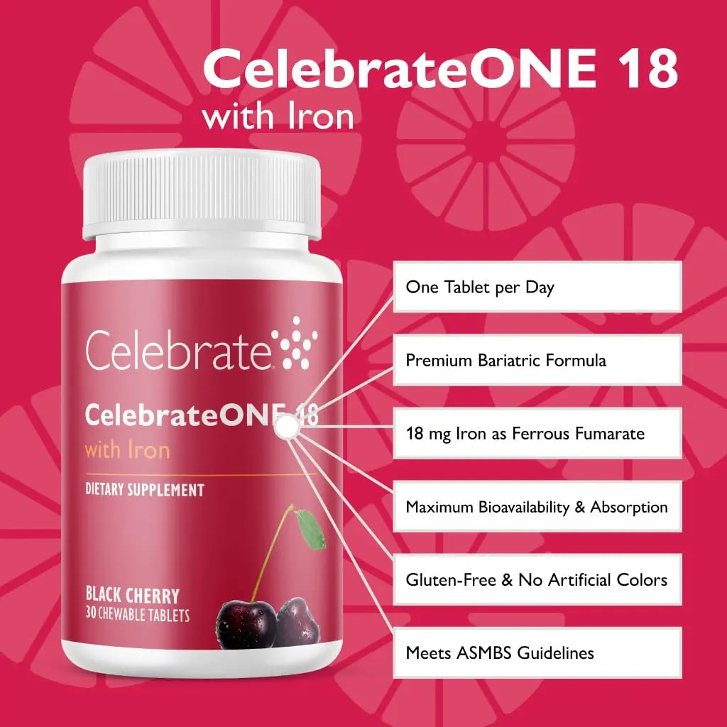 Celebrate Vitamins CelebrateONE Bariatric Multivitamin 18mg Iron & Balance Probiotic + Prebiotic Capsules Bundle – Supports Digestive Health, Iron Levels Celebrate Bariatric Supplements buy supplements canada