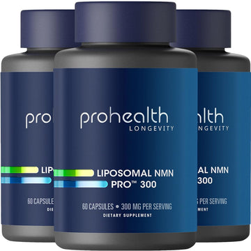ProHealth Liposomal NMN Pro 300 (60 Capsules, 3 Pack) Clinically Studied Uthever® NMN. NAD+ Precursor for Cellular Energy, Mitochondrial Support & Healthy Aging. USA Manufactured, Triple Lab-Tested ProHealth buy supplements canada