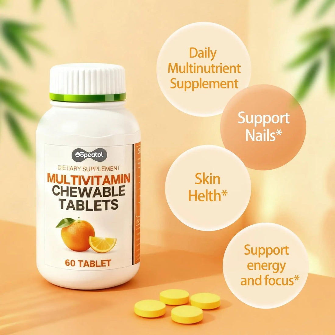 Oopeatol Multivitamin for Adults with Vitamin C, D3 & B Vitamins | Daily Increase Body Protection, Energy & Bone and Joint Equilibrium and Health | Oopeatol buy supplements canada