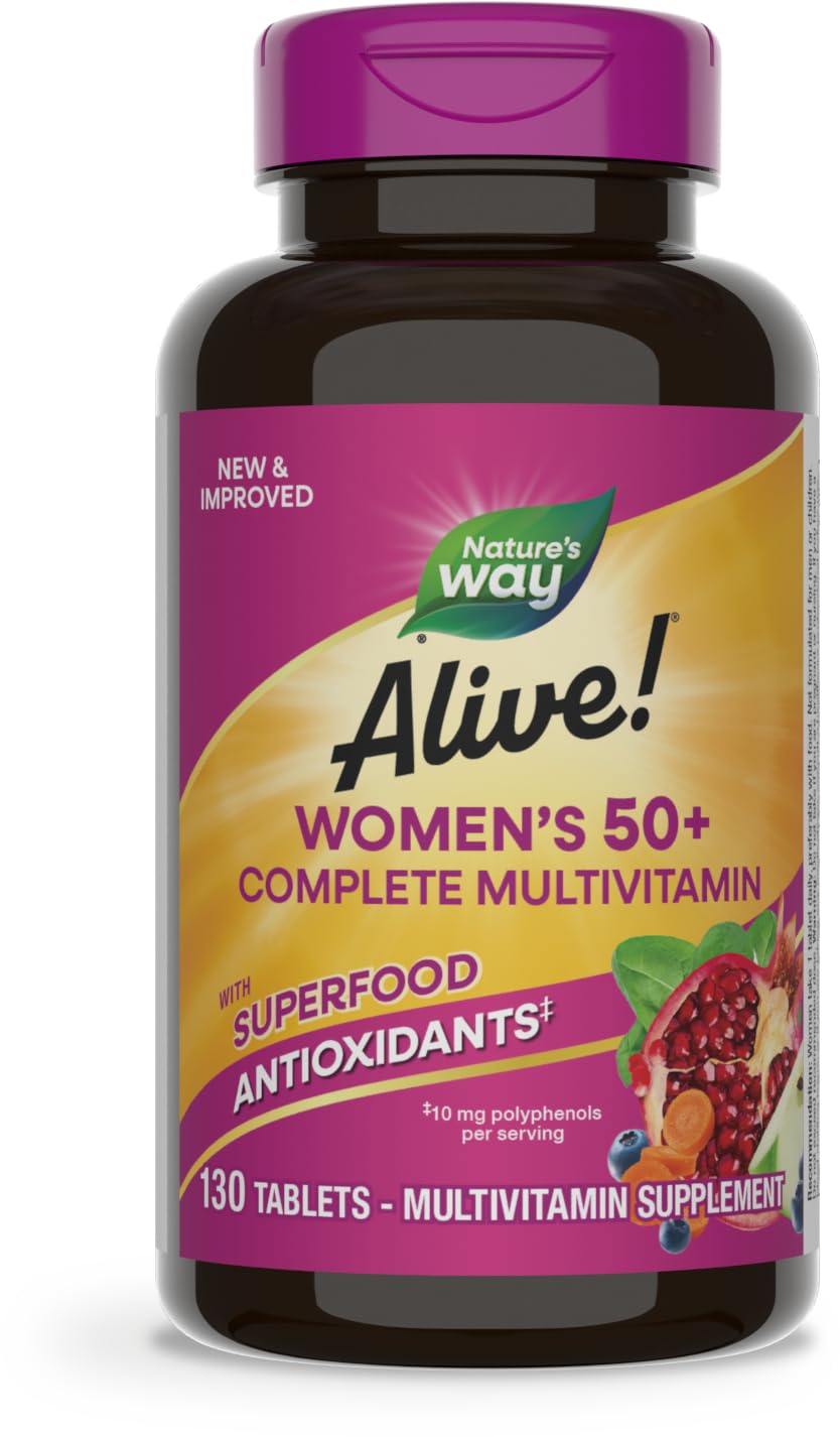 Nature's Way Alive! Women's 50+ Complete Multivitamins, Supports Healthy Heart, Brain, Bones Nature's Way buy supplements canada