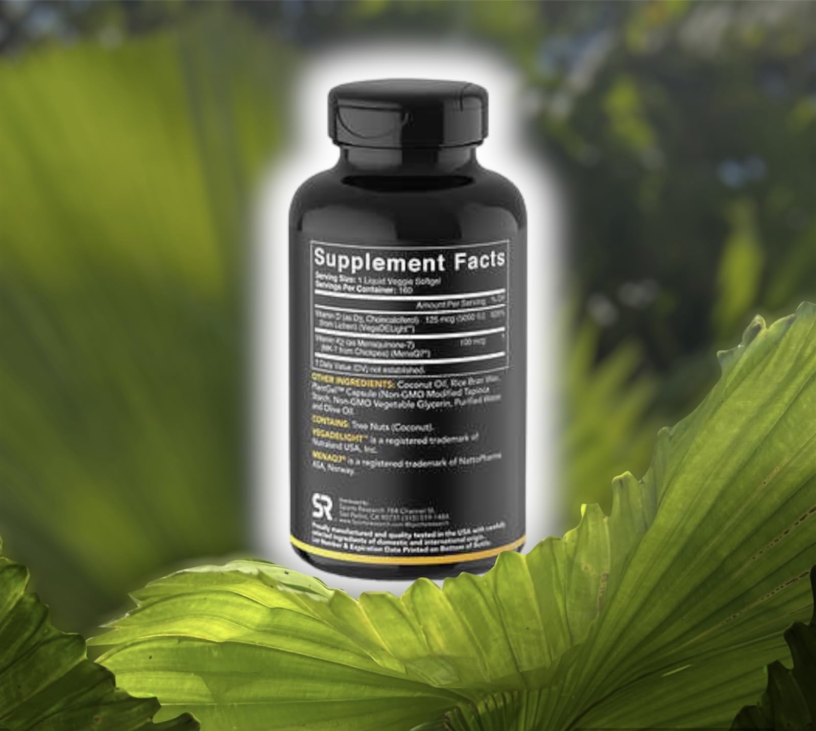 (Pack of 1) 160 Vegan Certified, Non GMO Liquid Softgels rozzunSports Research Vitamin Rozzun Creative Vision buy supplements canada