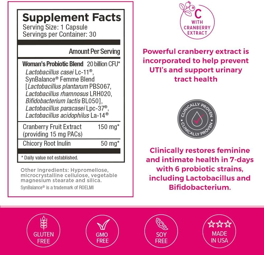 2 Pack Omax Prebiotics & Probiotics for Women, pH Balance, Vaginal Health, Urinary Tract, Yeast Omax3 buy supplements canada