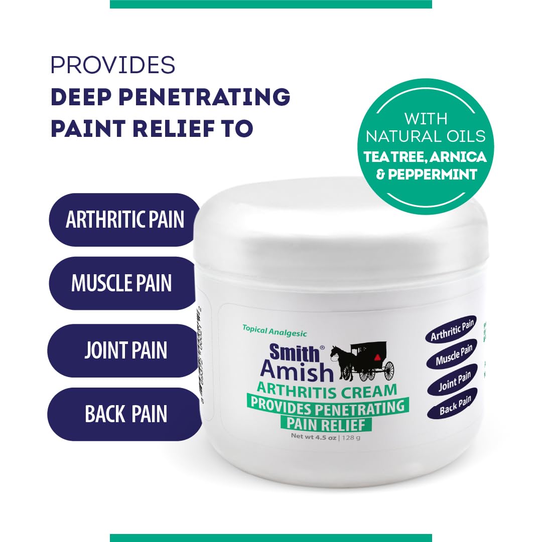Smith Amish Arthritis Cream. Soothing and Cooling. 4.5 oz jar Smith Amish buy supplements canada