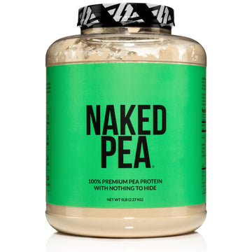 NAKED Pea - 5LB 100% Pea Protein Powder from North American Farms - Unflavored Vegan Pea Protein Isolate - NSF Certified, Plant Protein Powder, Easy to Digest - 76 Servings NAKED buy supplements canada