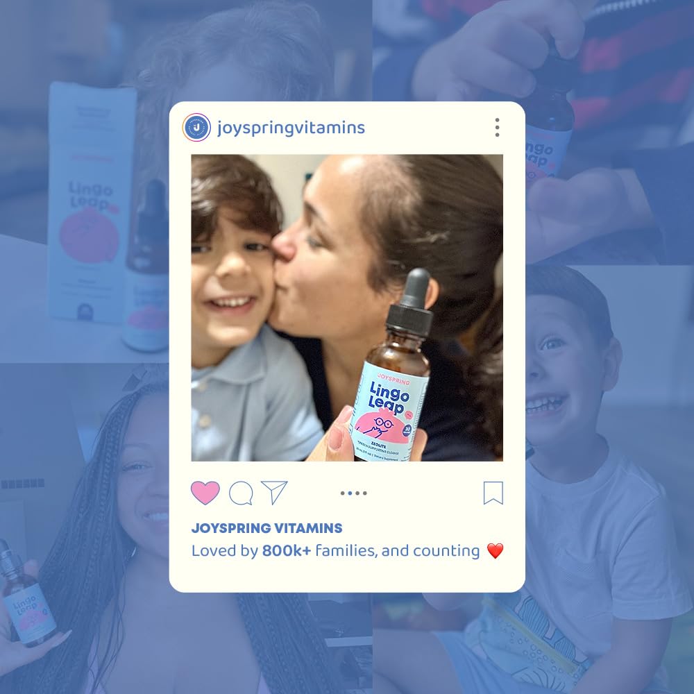 JoySpring LingoLeap – Liquid Kids Formula with Zeolite Clinoptilolite, Methylated B12 & Vitamin D3 | Gentle Daily Support for Kids’ Wellness JoySpring buy supplements canada