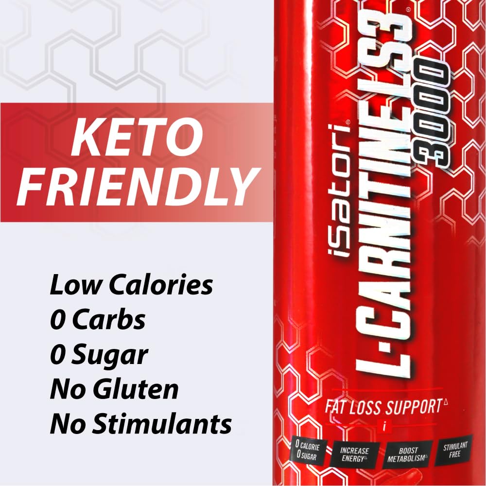 iSatori L-Carnitine LS3 3000, Liquid L-Carnitine with Acetyl L-Carnitine, L-Carnitine L-Tartrate, Stimulant Free Pre Workout, Low Calories, Sugar, Gluten, iSatori buy supplements canada