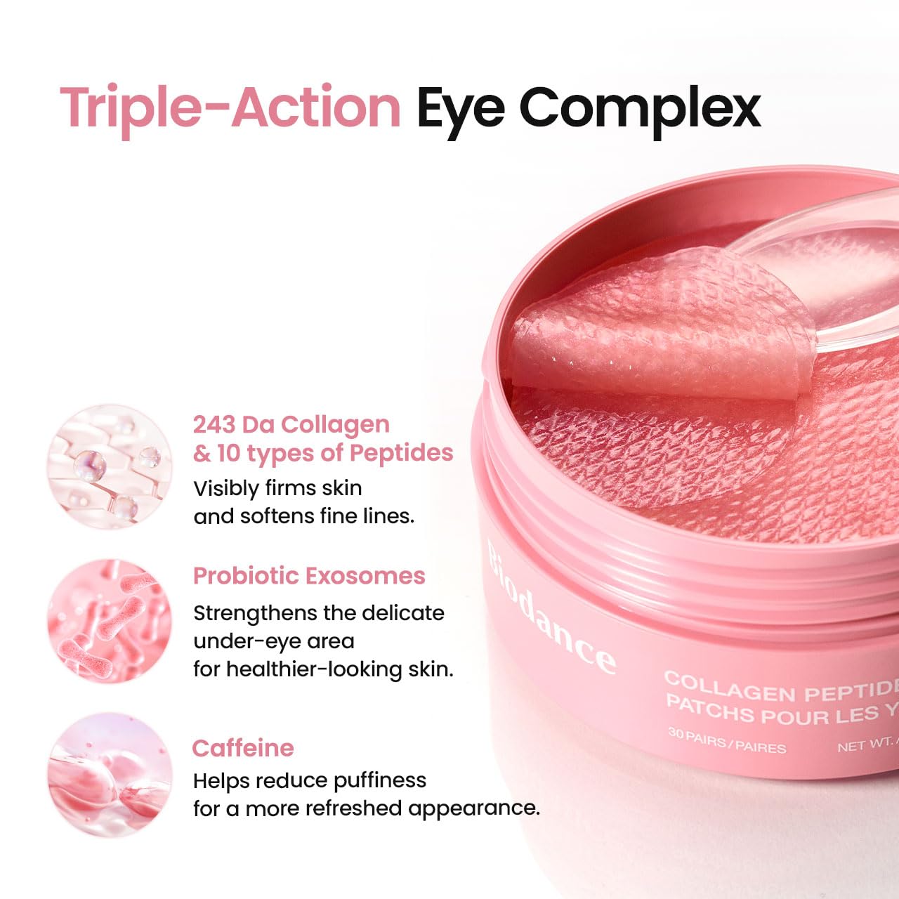 BIODANCE Collagen Peptide Eye Patches, Anti Wrinkle & Smile Line Patches for Face, Under Eye Mask for Fine Lines & Eye Bags, Travel Essentials & Self Care Gifts for Women, Korean Skin Care (60 Count) BIODANCE buy supplements canada