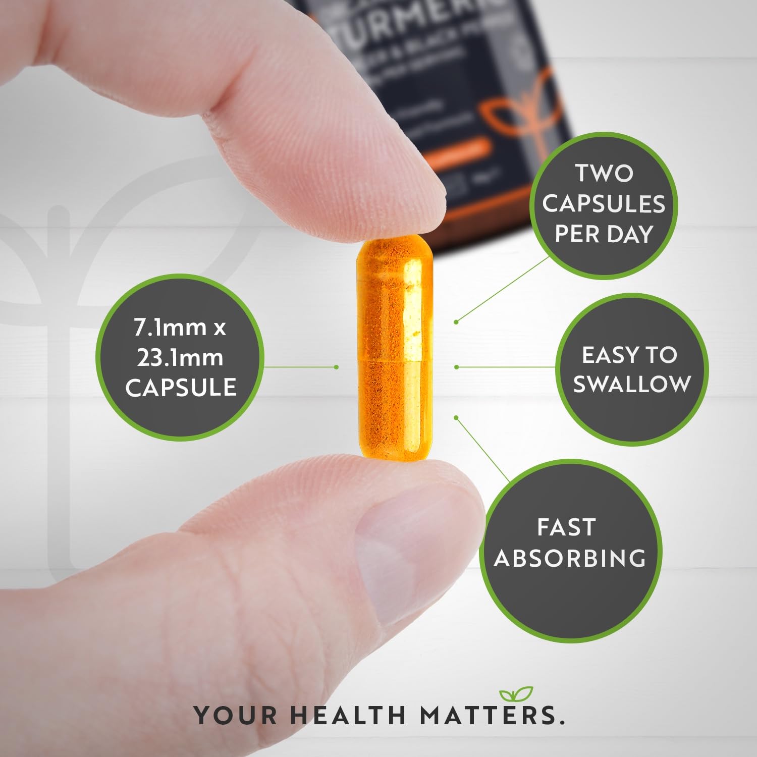 Organic Turmeric 1440mg (High Strength) with Black Pepper & Ginger - 180 Vegan Turmeric Nutravita buy supplements canada