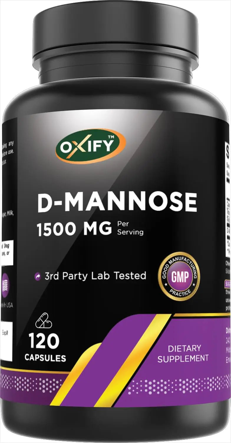 Oxify D-Mannose 1500 mg | 120 Tablets | Gluten-Free, Non-GMO | Supplement Made in USA Oxify buy supplements canada