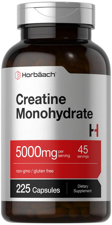 Horbäach Creatine Monohydrate | 5g | 225 Capsules | Non-GMO, Gluten Free Supplement Horbäach buy supplements canada
