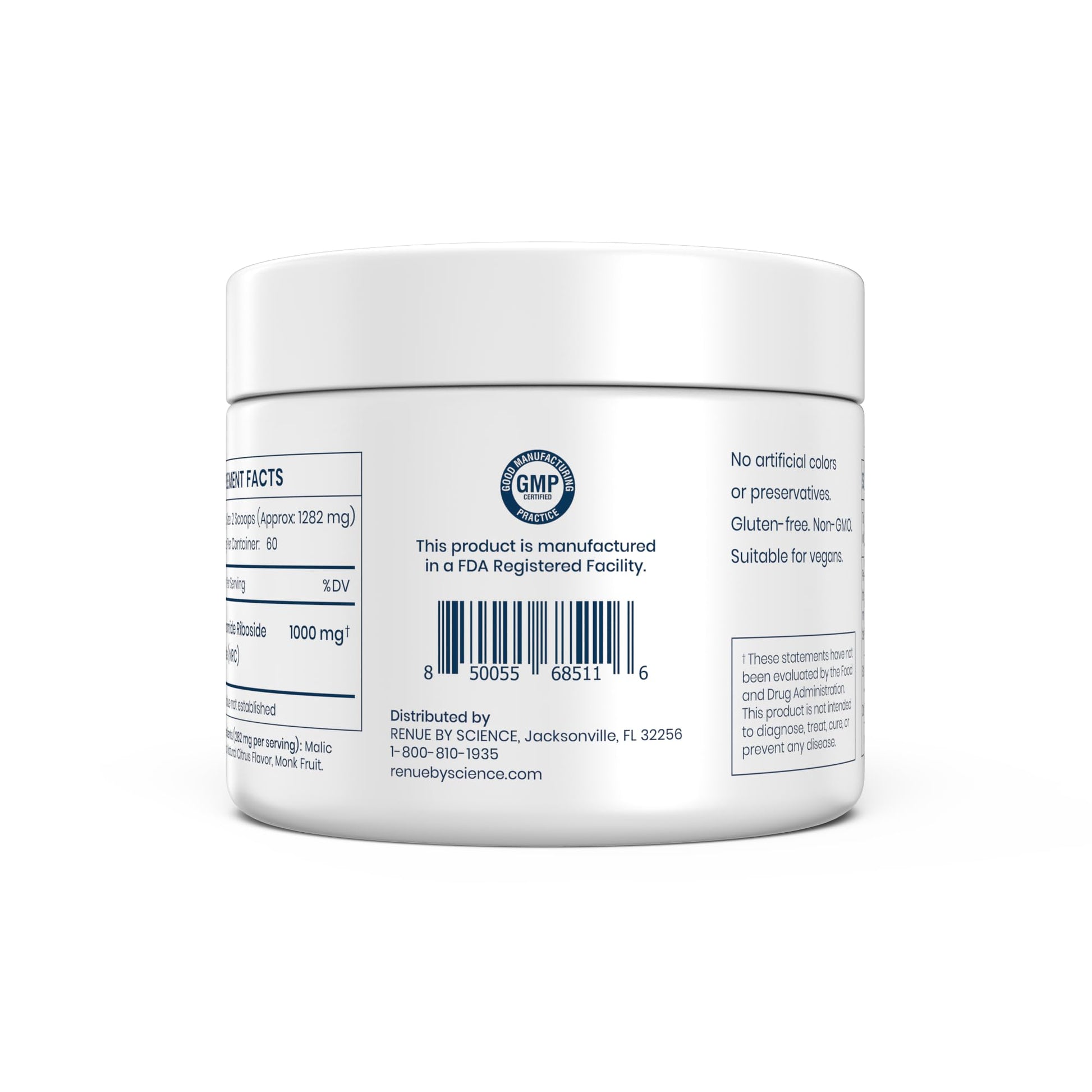Renue By Science Nicotinamide Riboside | 1000mg Nicotinamide Powder - High Strength NR NAD Powder Sublingual Citrus Burst Flavor | Manufactured in The USA & Third-Party Tested | 60 Servings Renue By Science buy supplements canada