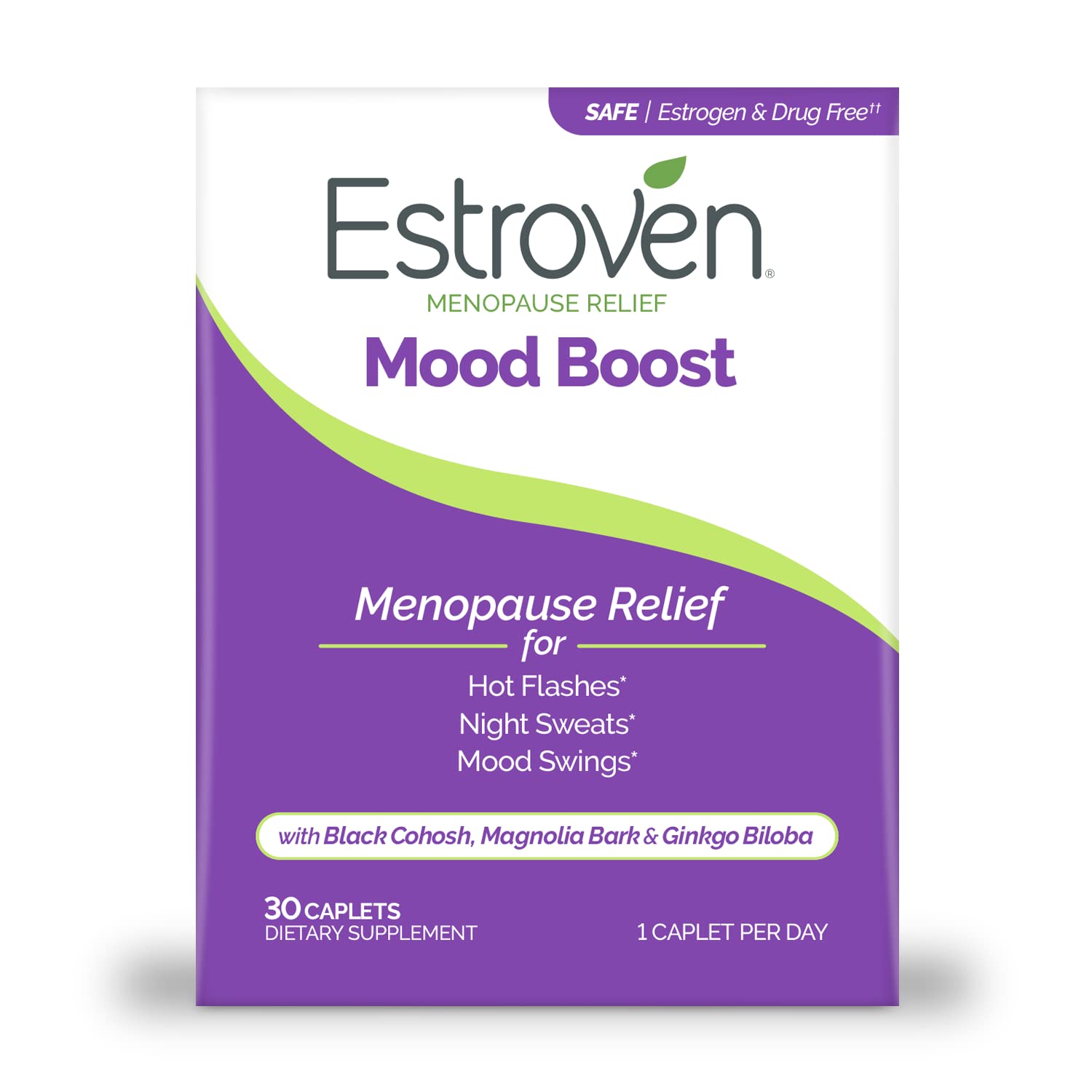 Estroven Mood Boost for Menopause Relief, Helps Reduce Hot Flashes & Night Sweats, Helps Manage Mood Swings, 30 Count Estroven buy supplements canada