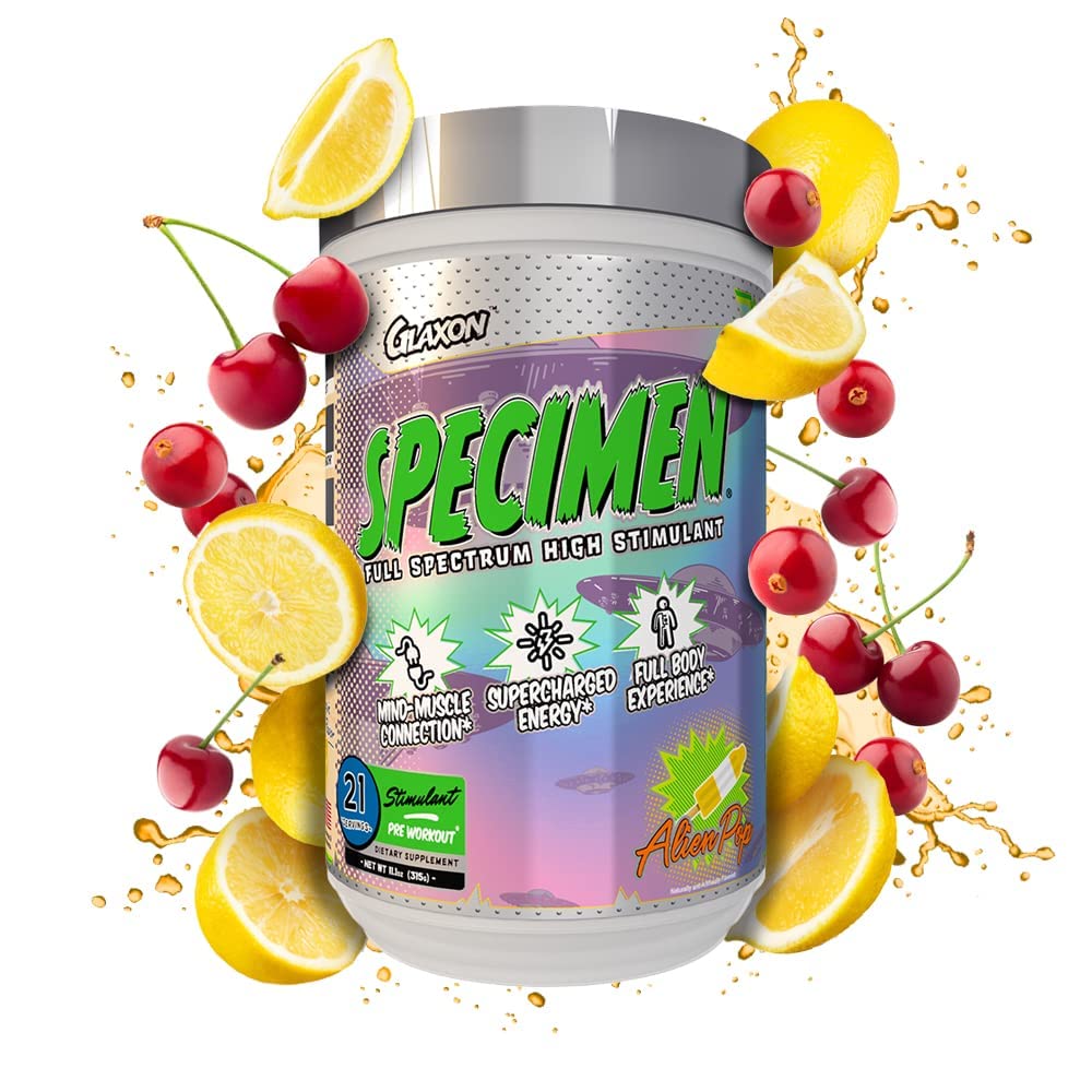 Glaxon Specimen High Stimulant Pre Workout Powder, Preworkout with 300mg Caffeine Glaxon buy supplements canada