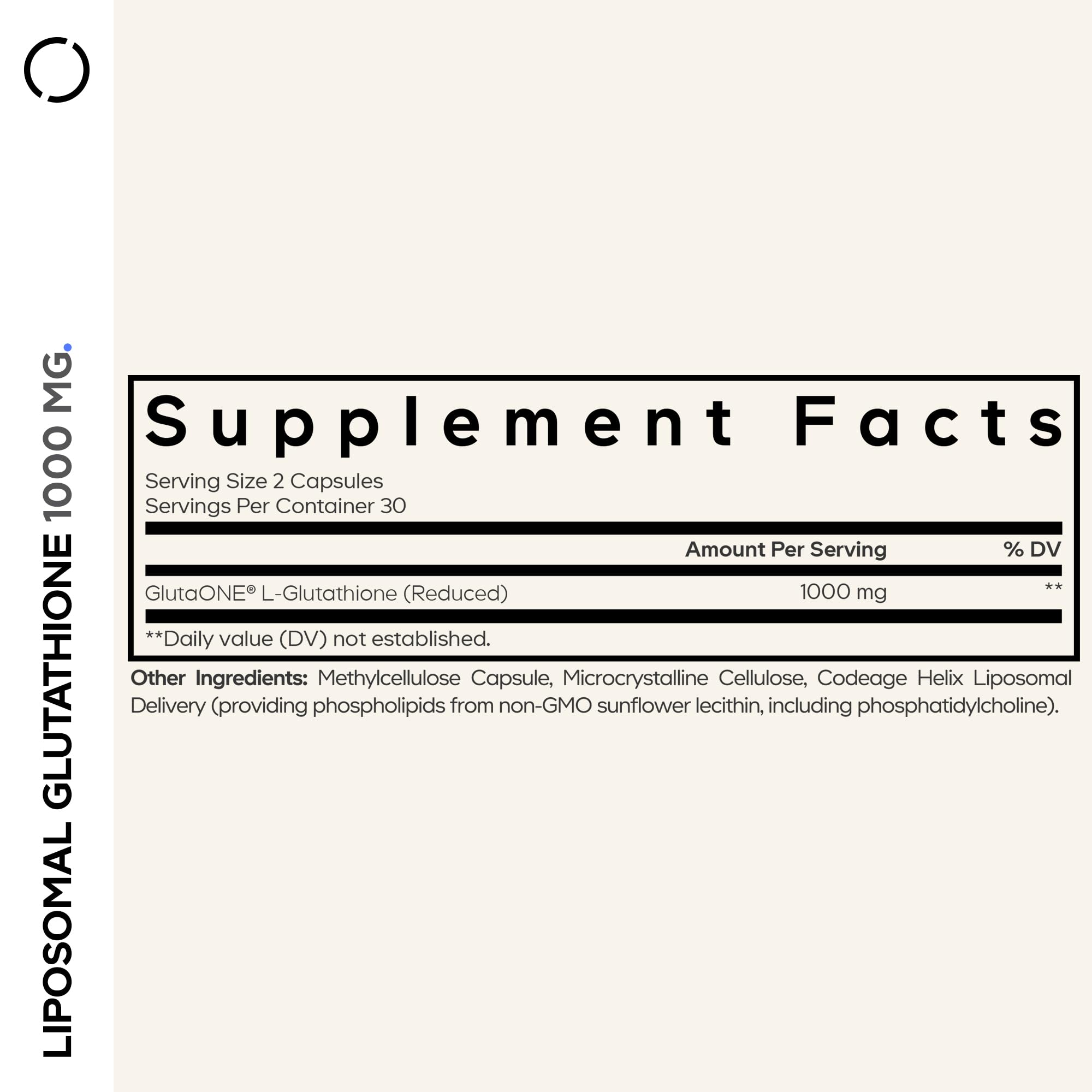 Codeage Liposomal Glutathione 1000 mg Supplement, High-Potency Reduced L-Glutathione - Liposomal Delivery - Phospholipids - Non-GMO, Gluten-Free - 60 Capsules Codeage buy supplements canada