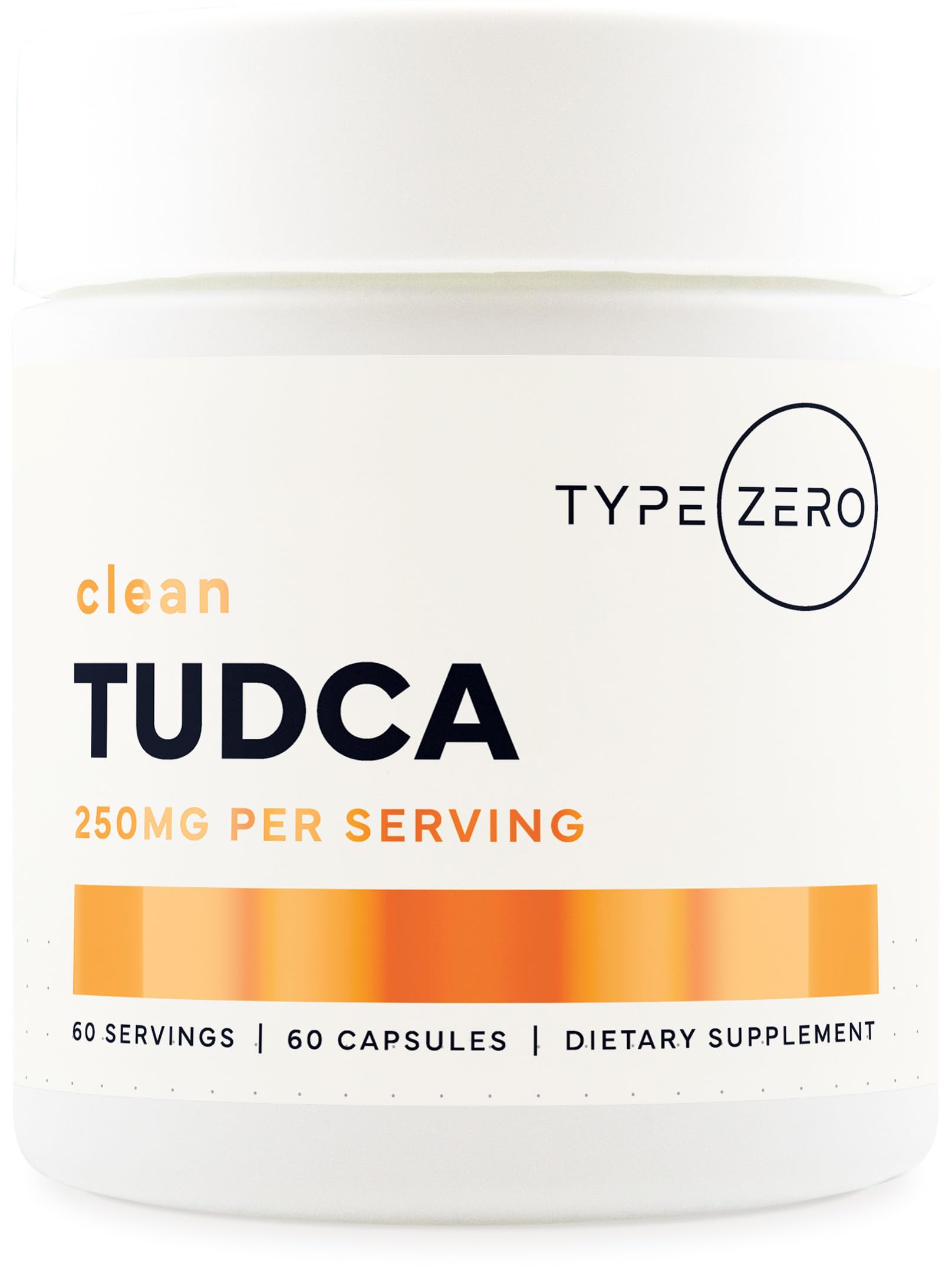 Type Zero Clean TUDCA Capsules 250mg - Pure Tauroursodeoxycholic Acid Supplement - Bile Salt Derivative - 60 Capsules, 60 Servings Type Zero buy supplements canada