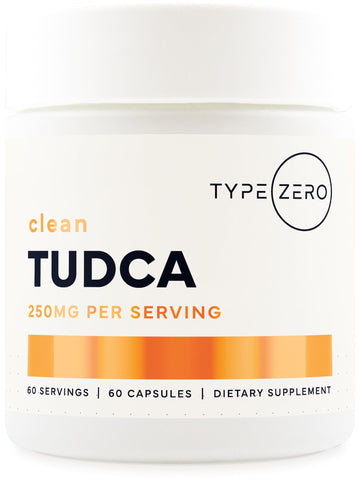 Type Zero Clean TUDCA Capsules 250mg - Pure Tauroursodeoxycholic Acid Supplement - Bile Salt Derivative - 60 Capsules, 60 Servings Type Zero buy supplements canada