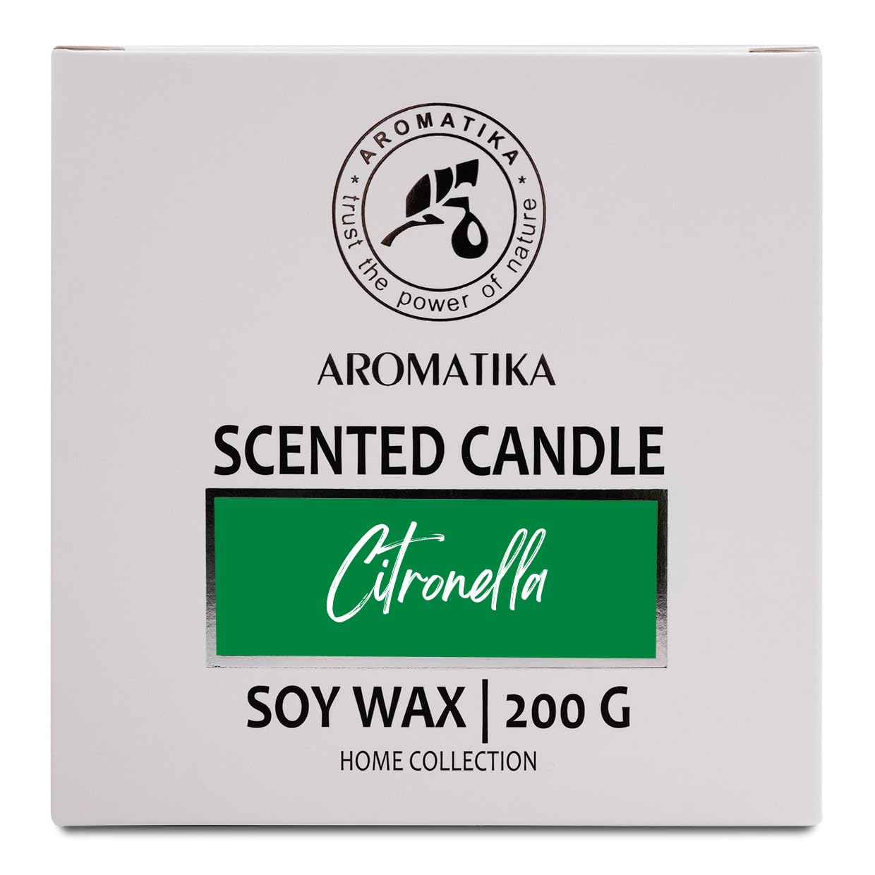 Scented Candle Citronella 200g - Aromatherapy Candle - Soy Wax Candles for Home Scented AROMATIKA buy supplements canada