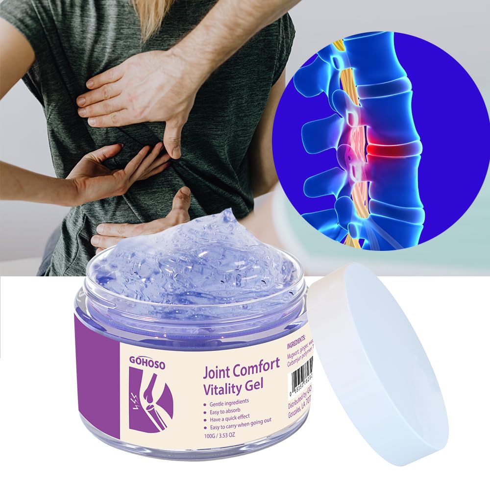 Joint Purple Gel, Cooling Massage Cream with Turmeric for Back, Neck, Joints & Muscles – Hydrating Gel for Active Lifestyles ENVISHA buy supplements canada