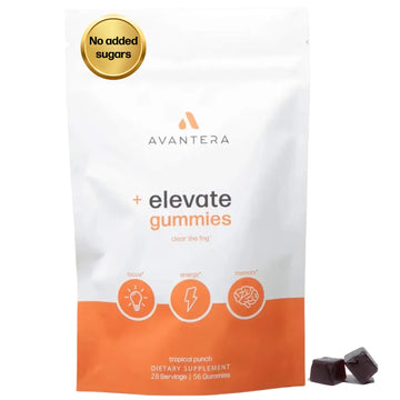 Avantera Elevate Gummies Premium Nootropic Supplement - Beat Brain Fog - Best Focus Supplements for Memory & Focus Support - Energy Without Crash - 60 Gummies for Women & Men Avantera buy supplements canada