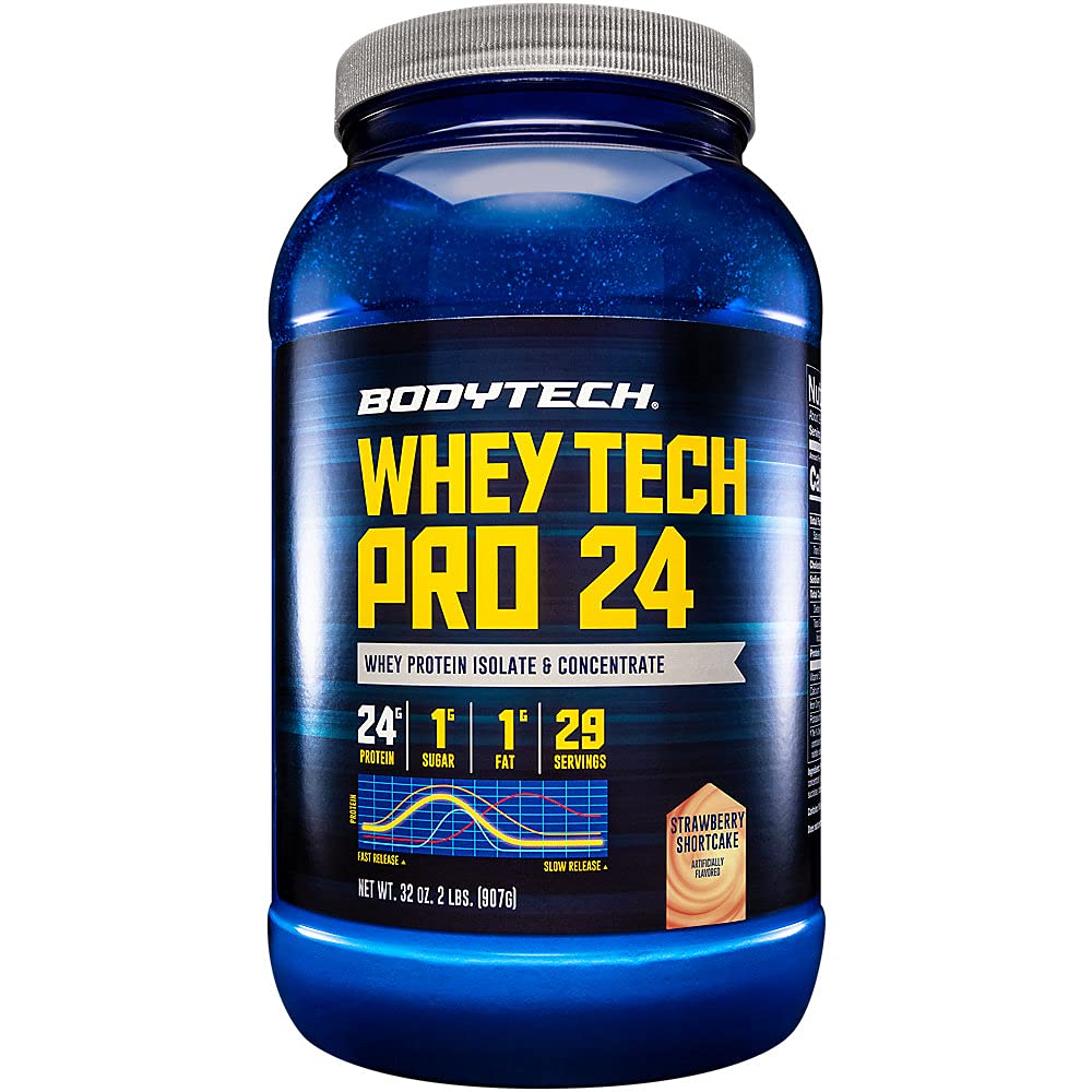 BODYTECH Whey Tech Pro 24 Protein Powder - Protein Enzyme Blend with BCAA's BODYTECH buy supplements canada