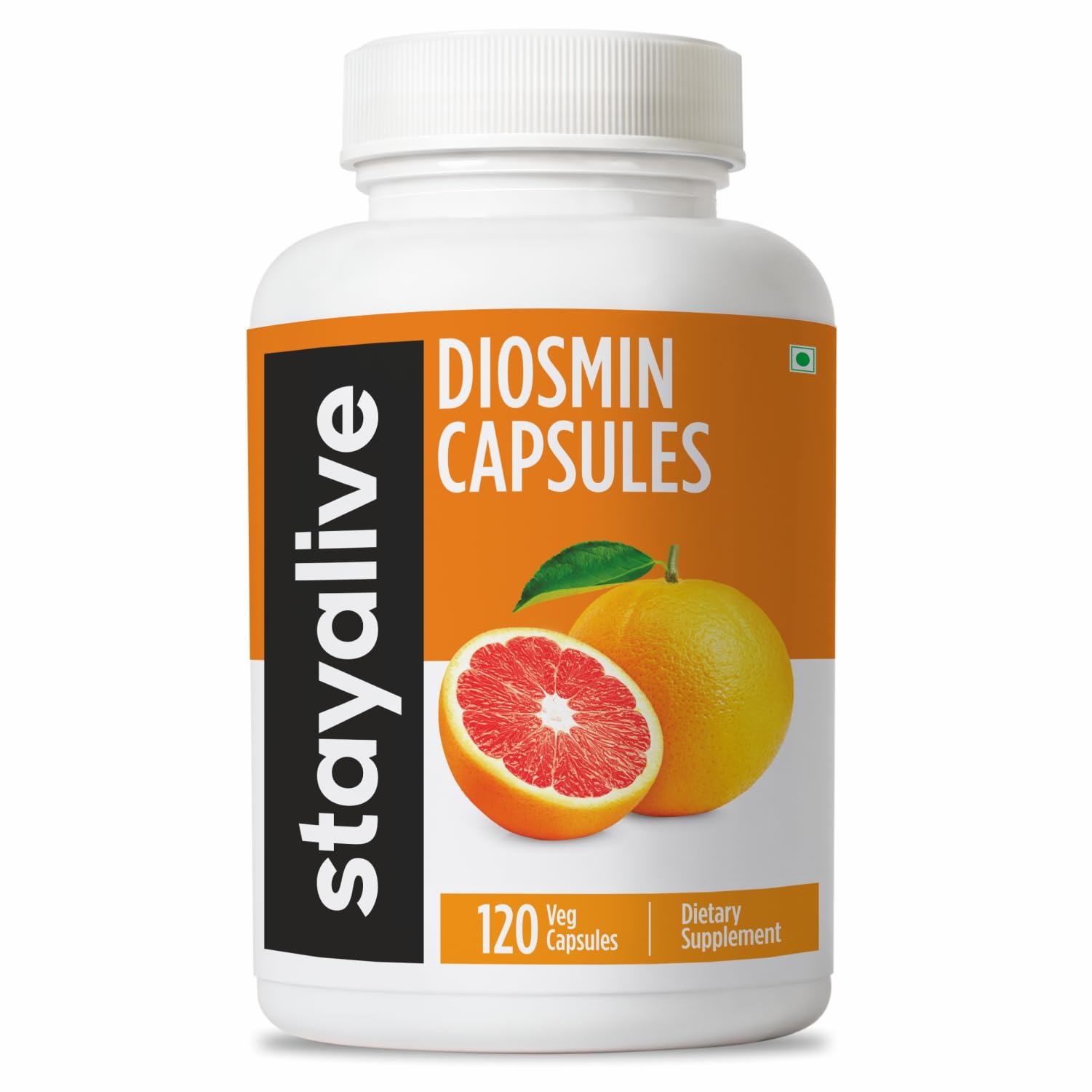 STAY ALIVE Pure Diosmin Complex 1000mg Formula, 120 Capsules, Citrus Bioflavonoids Rich Fruit Extract, 2 Month Supply, 100% Vegetarian, Non-GMO & Gluten Free Diosmin Supplement STAY ALIVE buy supplements canada