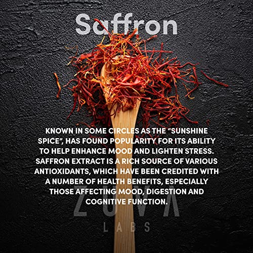Saffron Supplements - 100% Pure Saffron Extract Mood Enhancer for Women and Men ZuvaLabs buy supplements canada