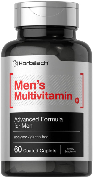 Horbäach Mens Multivitamin | 60 Caplets | Advanced Formula | with Vitamin C, D, Magnesium, Minerals & More | Horbäach buy supplements canada