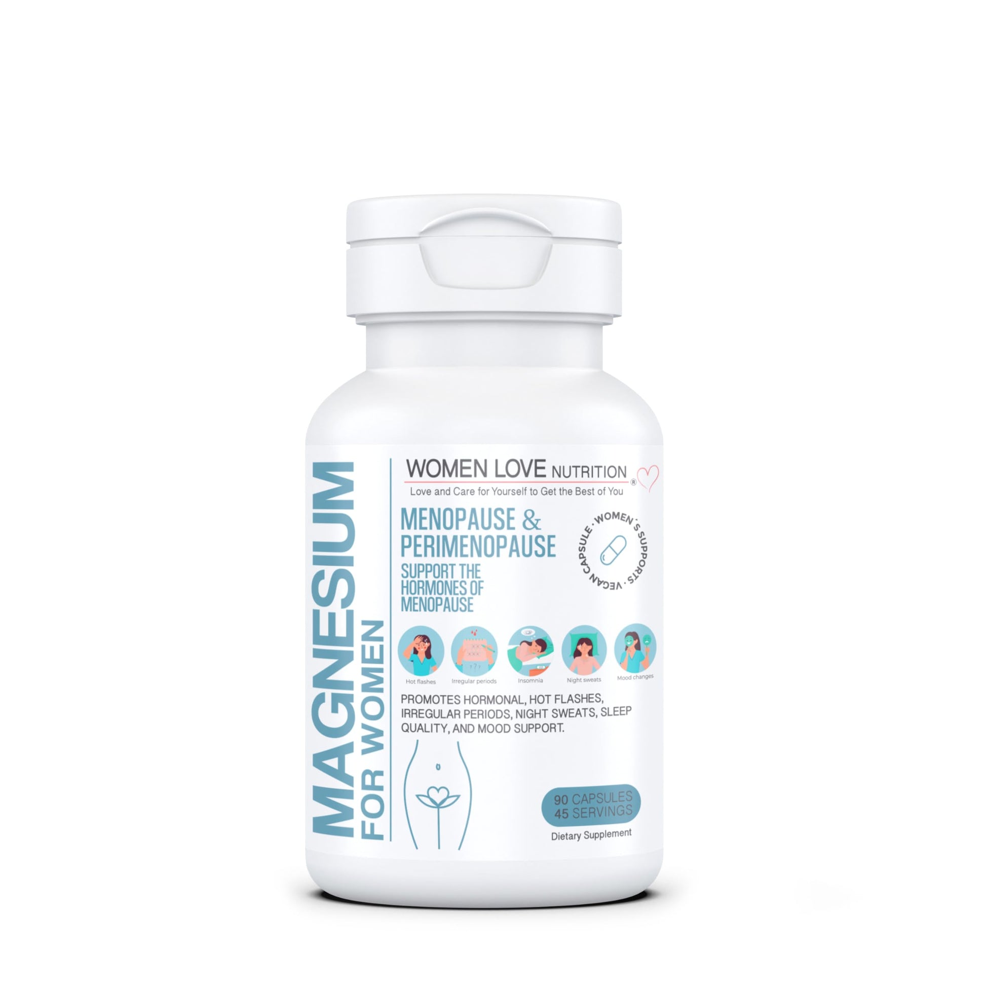 WOMEN LOVE NUTRITION, Magnesium for Women, Menopause & Peromenopause (90 Capsules) WOMEN LOVE NUTRITION buy supplements canada