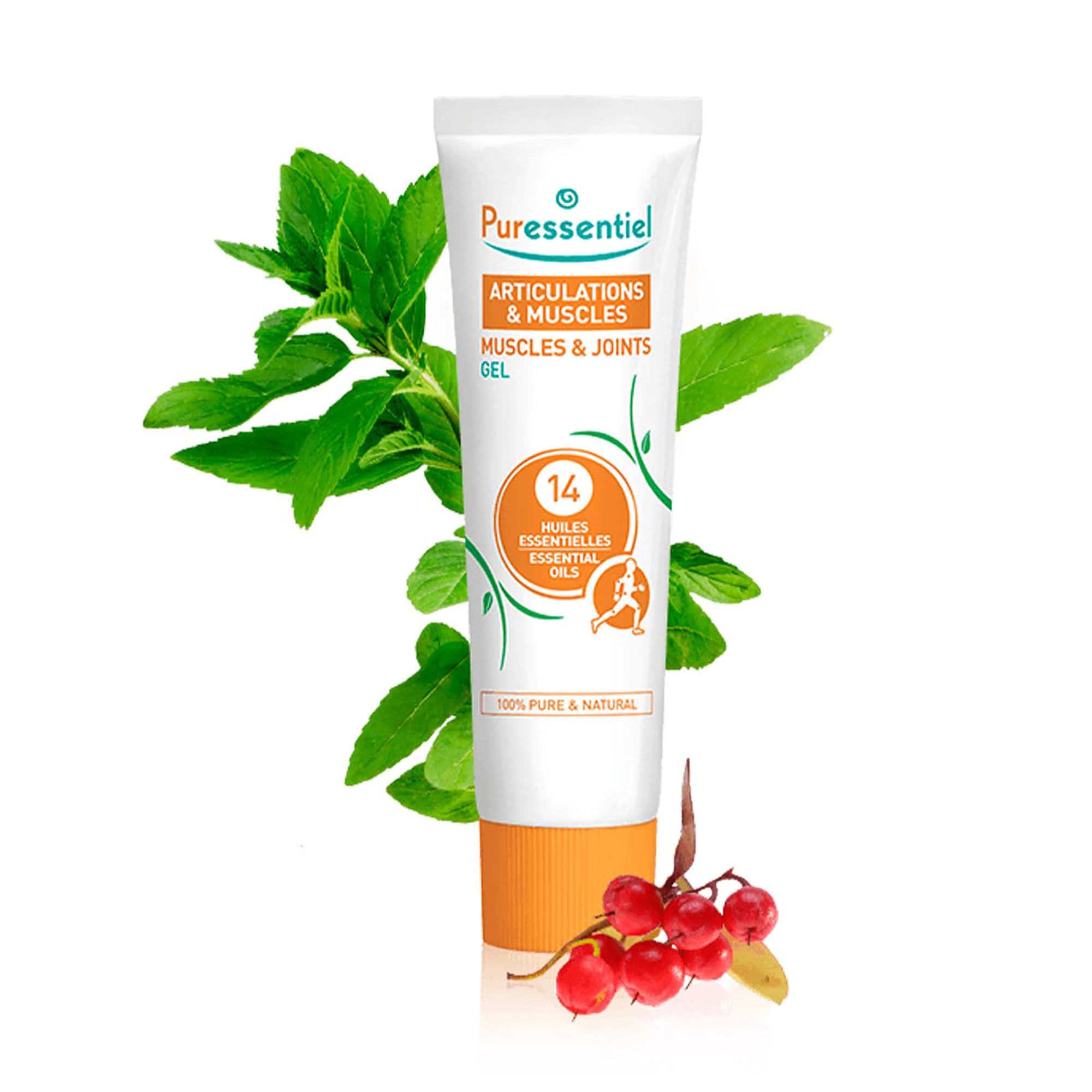 Puressentiel Muscles and Joints Gel - Soothing Gel for Muscle Relief and Knee Relief - Cooling Gel for Foot Relief - Back Gel - 2.02 oz Puressentiel buy supplements canada