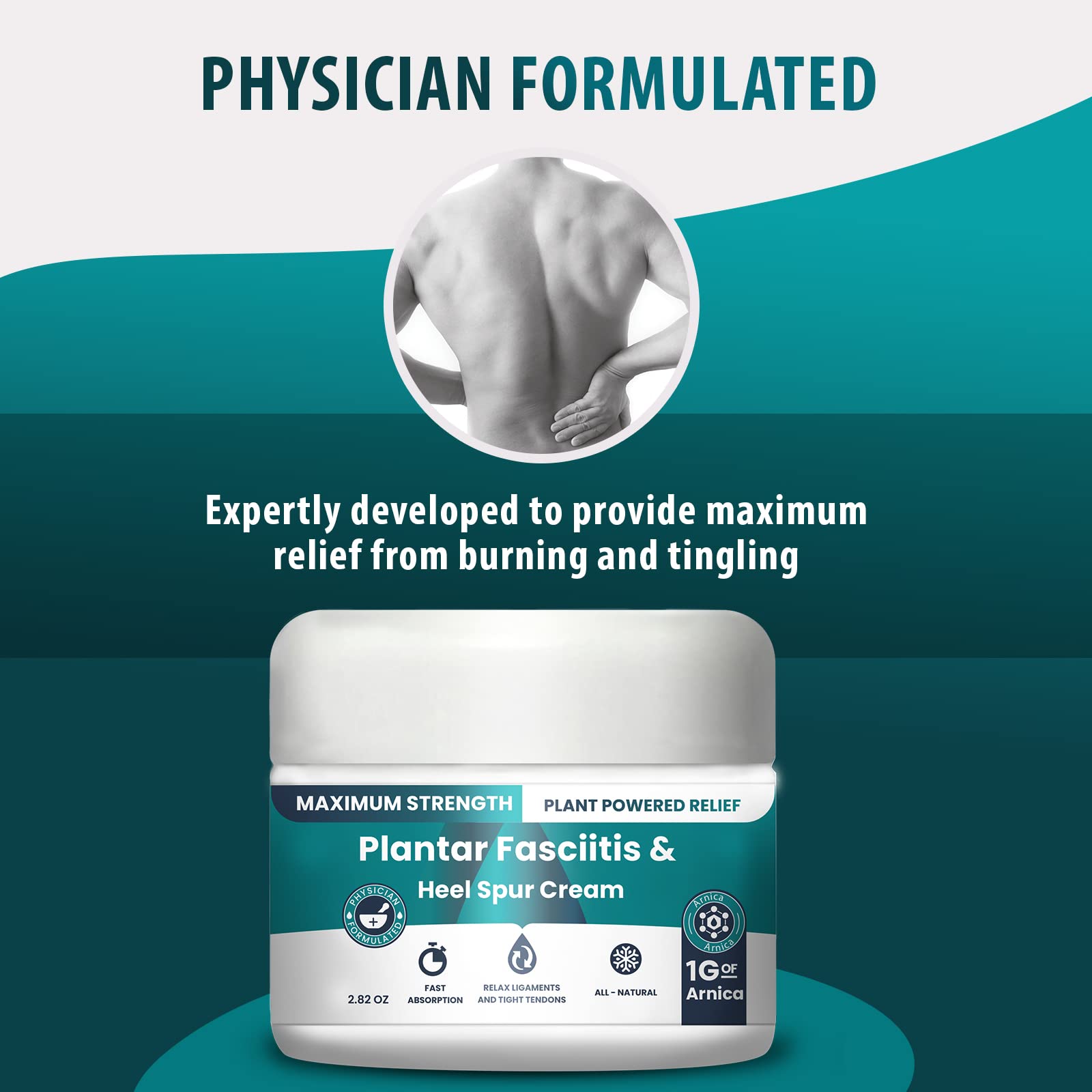 M PAIN MANAGEMENT TECHNOLOGIES Plantar Fasciitis And Heel Spur Cream By PMT - Cream For Foot Relief. High Concentration of Arnica; Vitamin B6, MSM, Glucosamine - To Soothe and Relieve - 2.82 OZ M PAIN MANAGEMENT TECHNOLOGIES buy supplements canada