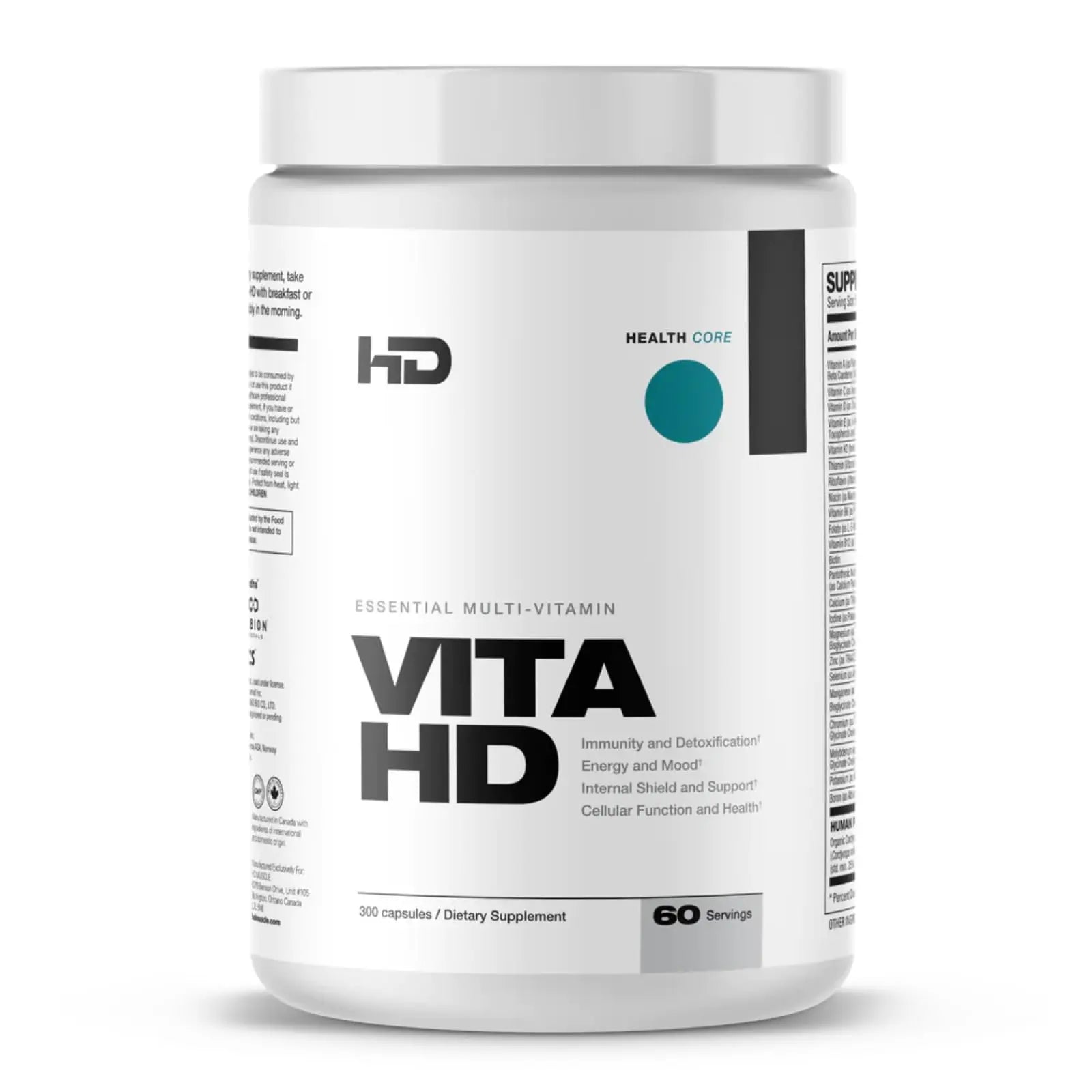 HD MUSCLE VitaHD Essential Multivitamin | Athlete-Specific Vitamins, Minerals, & Nutrients | Organic Mushroom Blend HD MUSCLE buy supplements canada