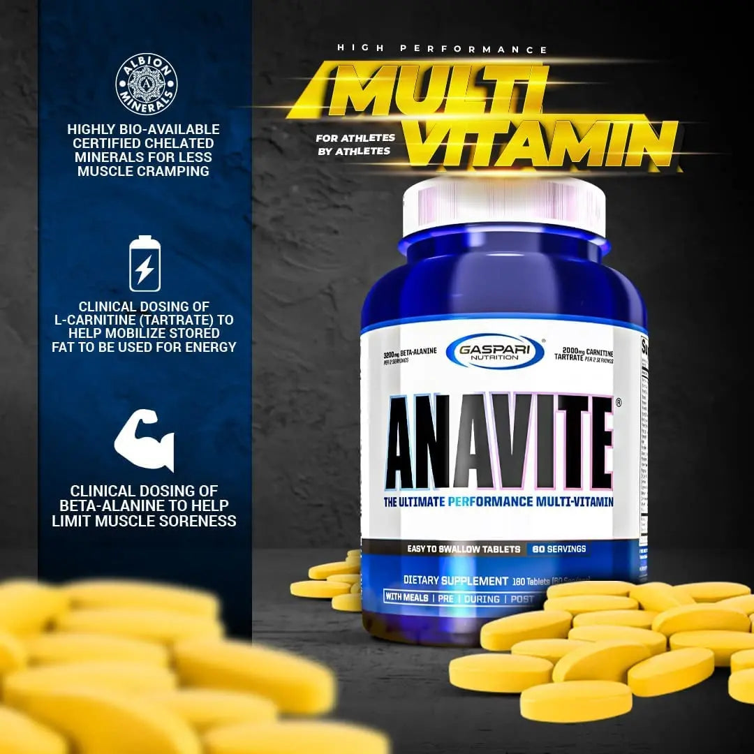 Gaspari Nutrition Anavite, Full Spectrum Multi-Vitamin Packs, Anavite Multivitamins, CLA, Omega 3s, Proven Gut, and Proven Liver Detox Gaspari Nutrition buy supplements canada