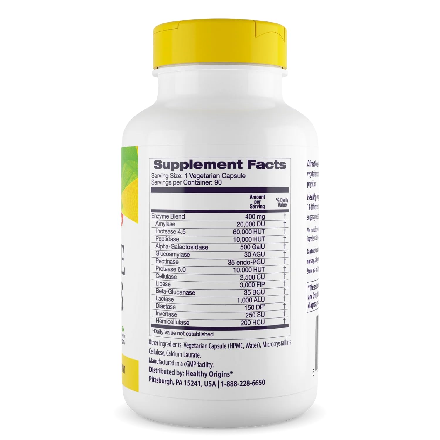 Healthy Origins Digestive Enzymes, 90 Veggie Capsules - Broad Spectrum, Multi-Enzyme Blend with Protease, Amylase & Lipase - Supports GI Comfort, Healthy Origins buy supplements canada