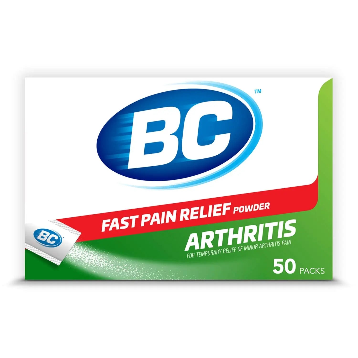 BC Powder Arthritis Pain Reliever, Aspirin Dissolve Packs, 50 Count Powder Packets BC buy supplements canada