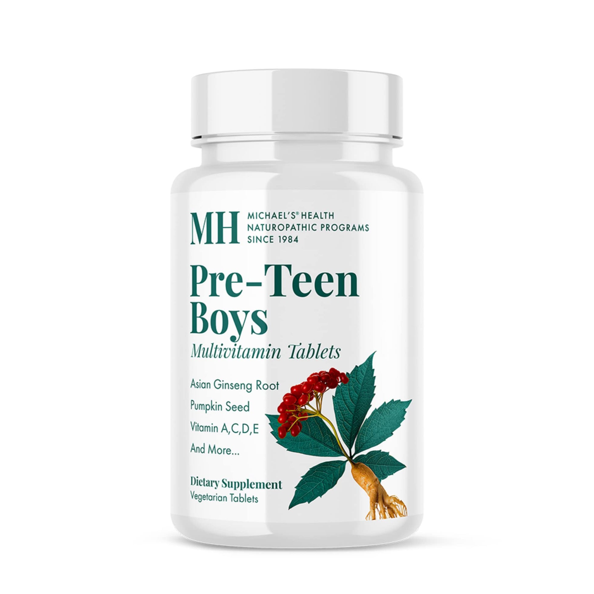 Michael's Health Naturopathic Programs Pre-Teen Boys Daily Multivitamin - 60 Vegetarian Tablets - With Male Herbal Blend - Kosher - 60 Servings MICHAEL'S buy supplements canada