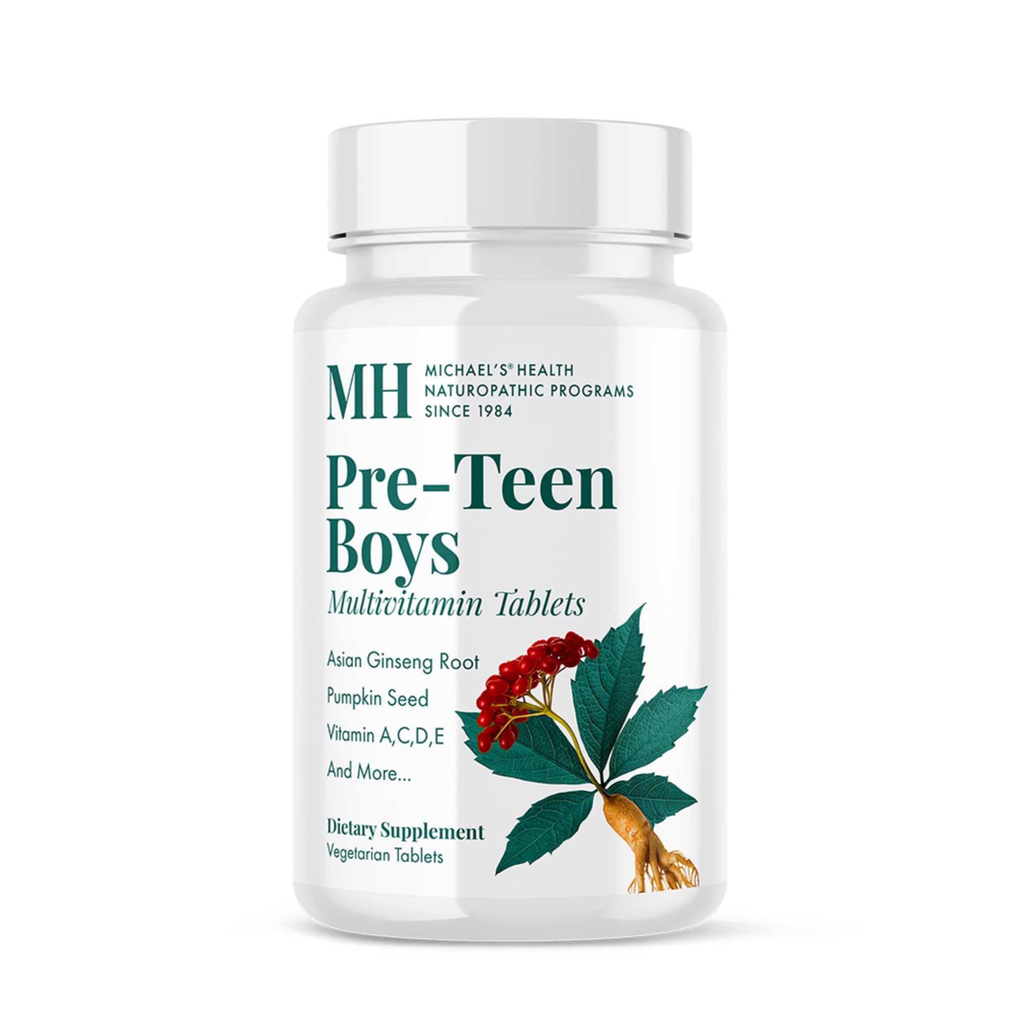 Michael's Health Naturopathic Programs Pre-Teen Boys Daily Multivitamin - 60 Vegetarian Tablets - With Male Herbal Blend - Kosher - 60 Servings MICHAEL'S buy supplements canada