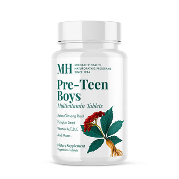 Michael's Health Naturopathic Programs Pre-Teen Boys Daily Multivitamin - 60 Vegetarian Tablets - With Male Herbal Blend - Kosher - 60 Servings MICHAEL'S buy supplements canada