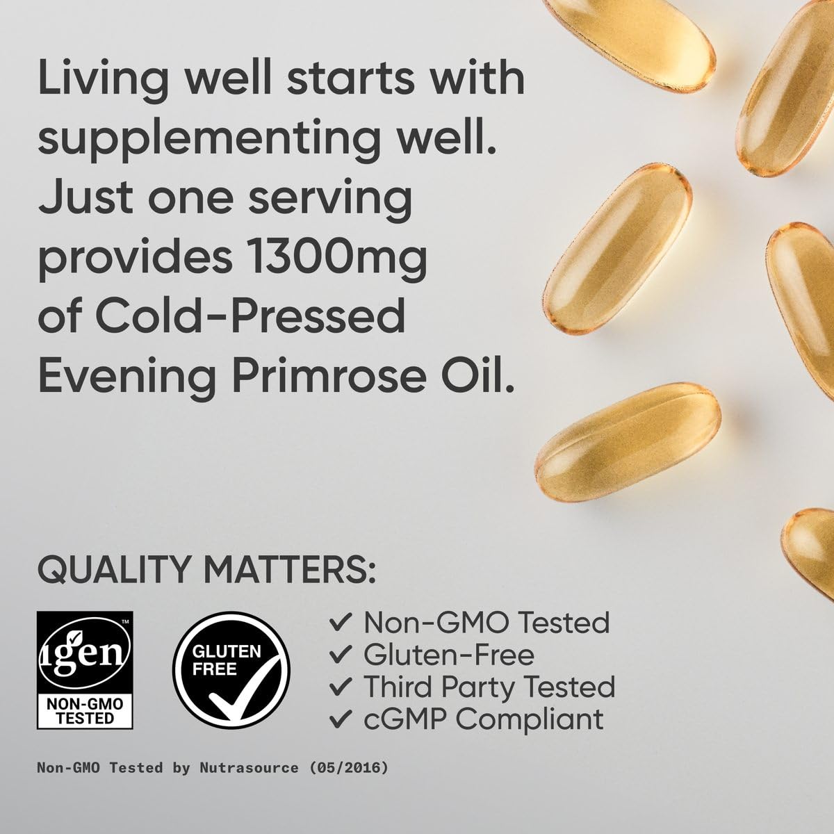 Sports Research Evening Primrose Supplement from Cold Pressed Oil - Softgels for Women’s Health & Skin Health - Gluten Free & Non-GMO GLA - High Potency 1300mg, 120 Count Sports Research buy supplements canada