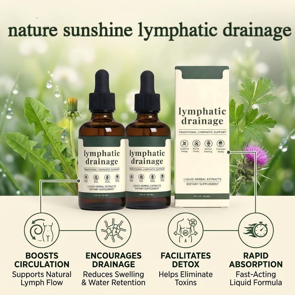Sentk Organic Lymphatic Drainage Drops, Liposomal Herbal Blend – Supports Lymph System, Reduces Swelling, Boosts Immunity & Vitality, Enhance Clarity, Portable Dropper Design, 2 fl oz (2 Pack) Sentk buy supplements canada
