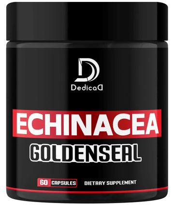 DEDICAD 1000mg Echinacea Goldenseal Capsules - Support Immune System, Well-Being & Overal Health - 60 Veggie Capsules - Non-GMO, Gluten-Free DEDICAD buy supplements canada