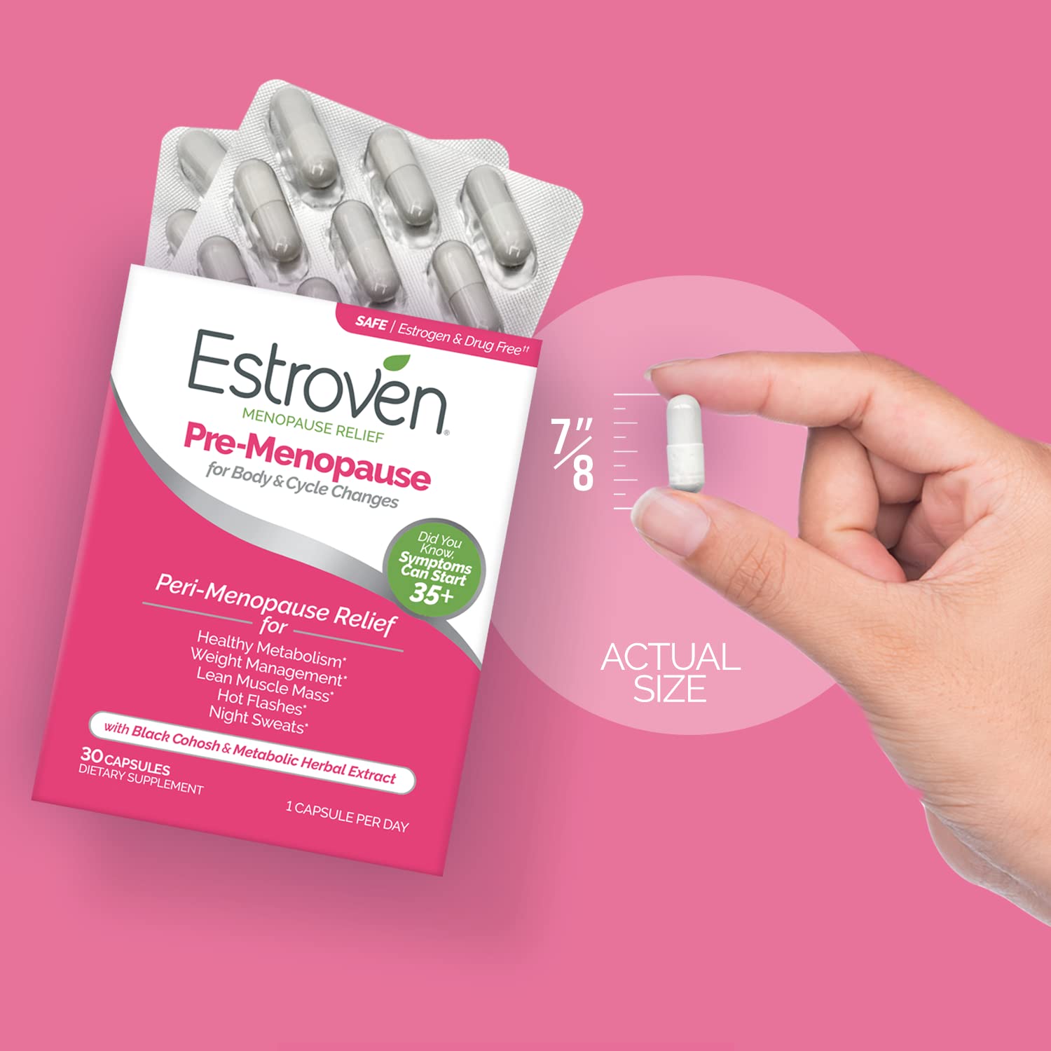 Estroven Pre-Menopause Relief, 30 Ct., Clinically Proven Ingredients, Provides Menopause Estroven buy supplements canada