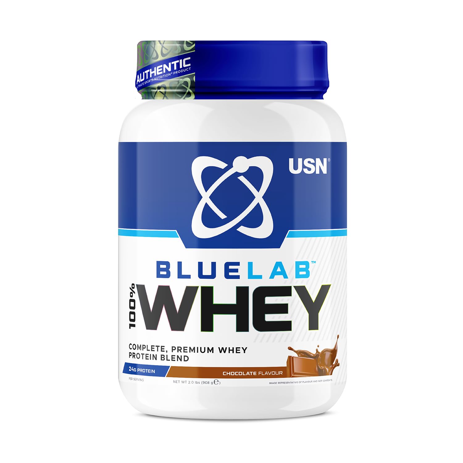 USN Blue Lab Whey Protein Powder: Chocolate - Whey Protein 2kg - Post-Workout USN buy supplements canada