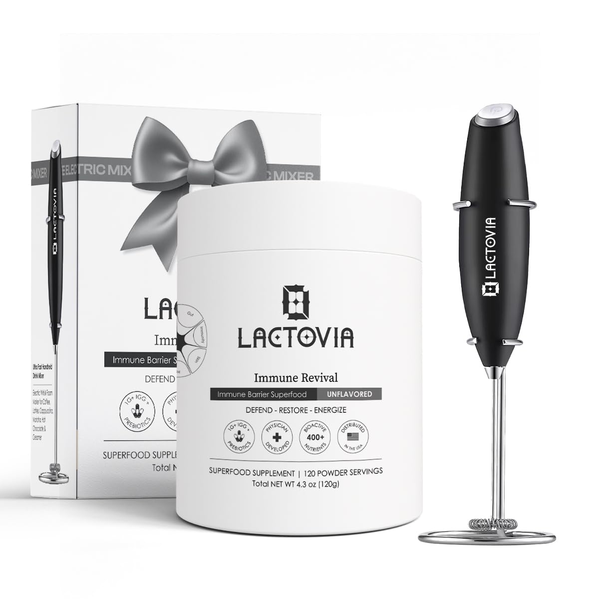 LACTOVIA Bovine Colostrum Powder | Grass-Fed Organic Colostrum Supplement | Gut & Immune Health Support | Raw, Unflavored | Keto, Gluten & Fat-Free | for Women & Men LACTOVIA buy supplements canada