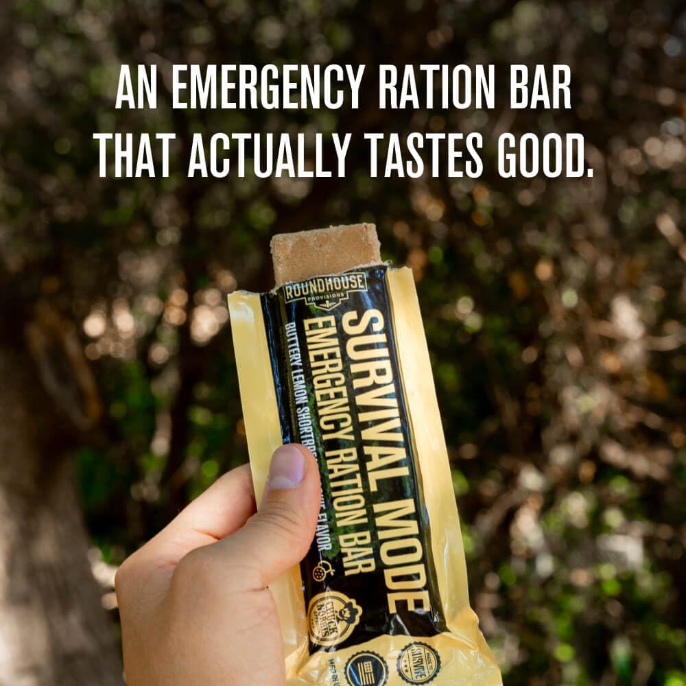 Roundhouse Provisions by Chuck Norris Emergency Food Bars - High Calorie Lemon Shortbread, 14 Vitamins & Minerals - Whole Grain Sorghum, 5-Year Shelf Life - Survival Rations for Crisis & Adventure ROUNDHOUSE PROVISION buy supplements canada
