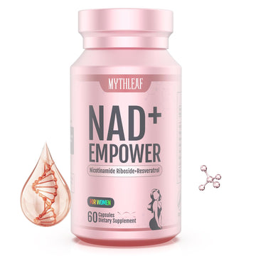 MythLeaf Exclusive NAD+ Supplement for Women,NMN Alternative with Resveratrol, CoQ10,Black Cohosh, Vitamin E for Cellular Health,Enhance Energy, Balance Mood, 60 Capsules,30 Day Supply MythLeaf buy supplements canada